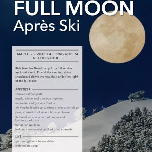 Aprés Ski full moon at Snowbasin