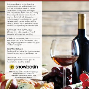 French Bistro Night at Snowbasin