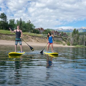 Paddleboarding at Pineview Reservoir